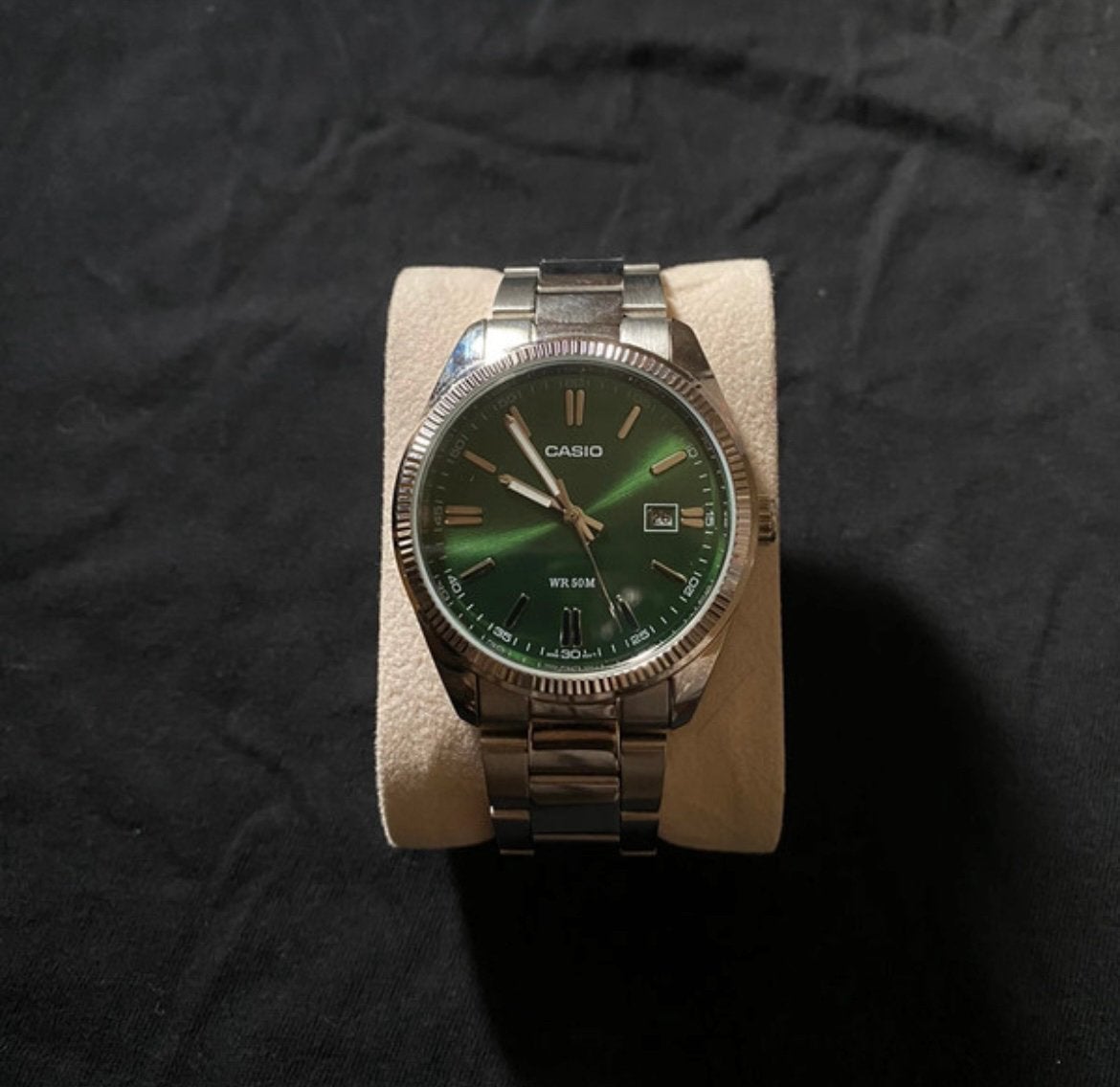 Casio green watch, Ophalen of Verzenden, Nieuw, Groen, Dame of Heer