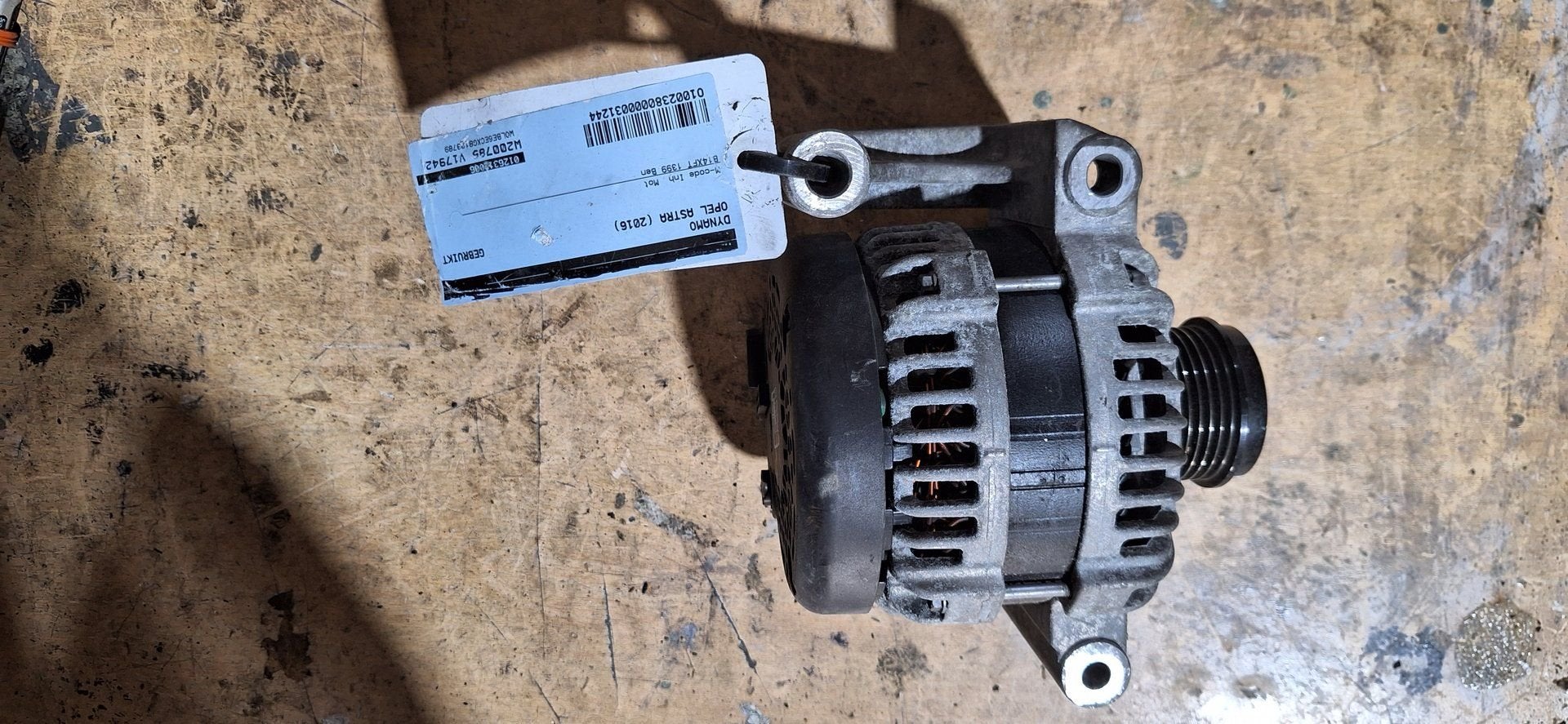 Dynamo Alternator Opel Astra K 1.4 Turbo B14XFT 2016 Origine, Auto-onderdelen, Gebruikt, -, -, Opel