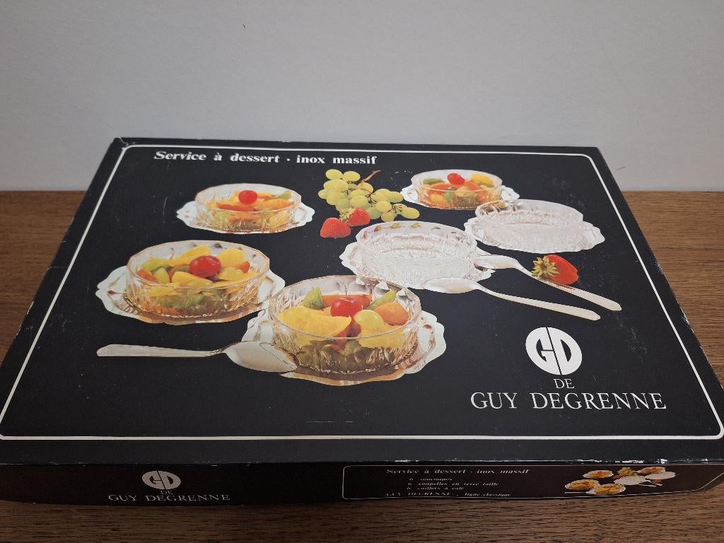 Guy Degrenne dessertset vintage (nieuw), Antiquités & Art, Enlèvement