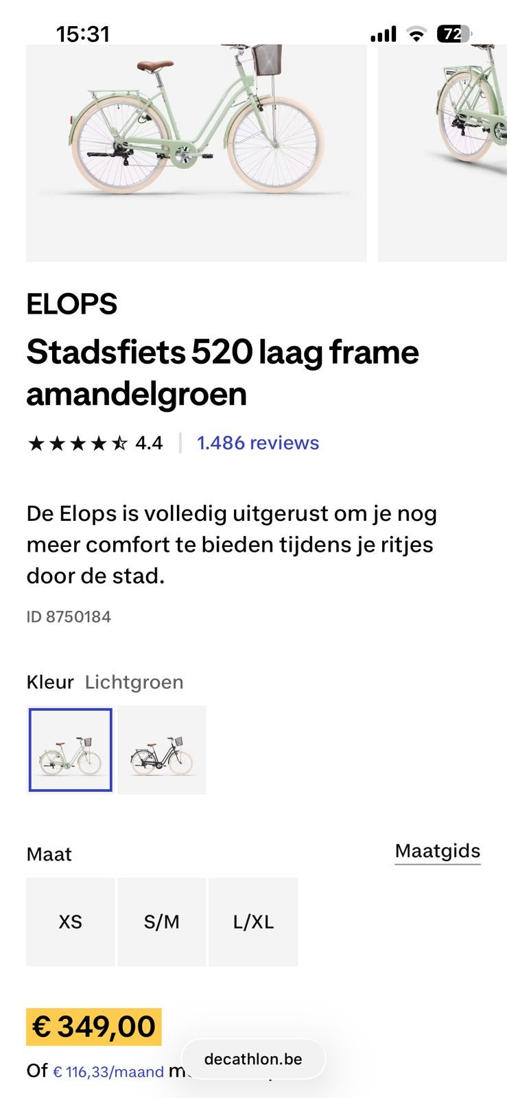 Elops stadfiets zoals nieuw, Vélos & Vélomoteurs, Vélos | Femmes | Vélos pour femme, Enlèvement, Comme neuf, Autres marques