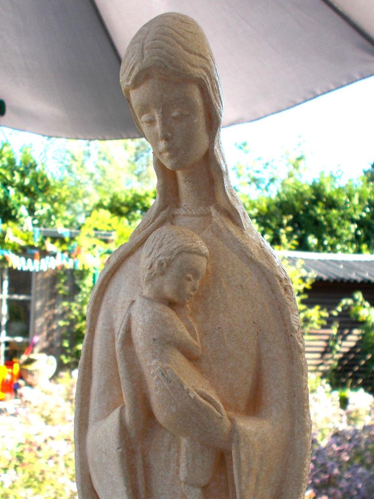 prachtig groot Madonna beeld gesigneerd, Enlèvement ou Envoi