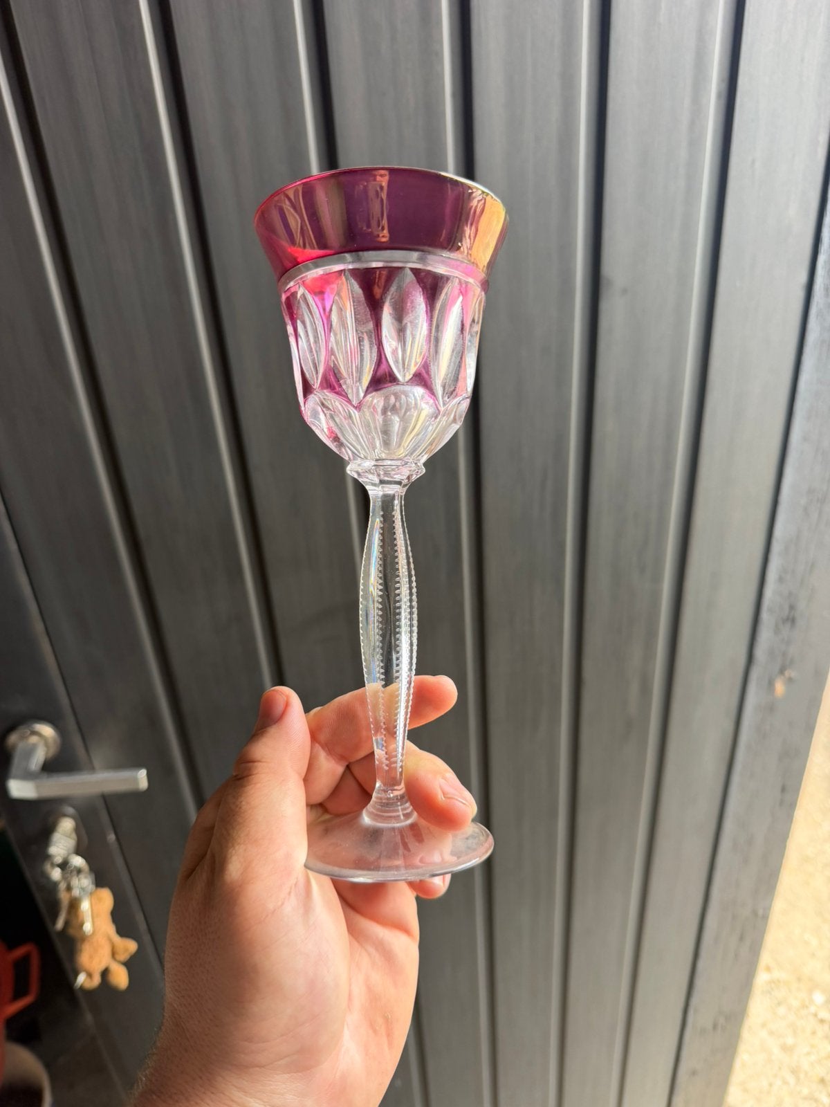 10 prachtige Val Saint Lambert gekleurde glazen, Ophalen, Zo goed als nieuw