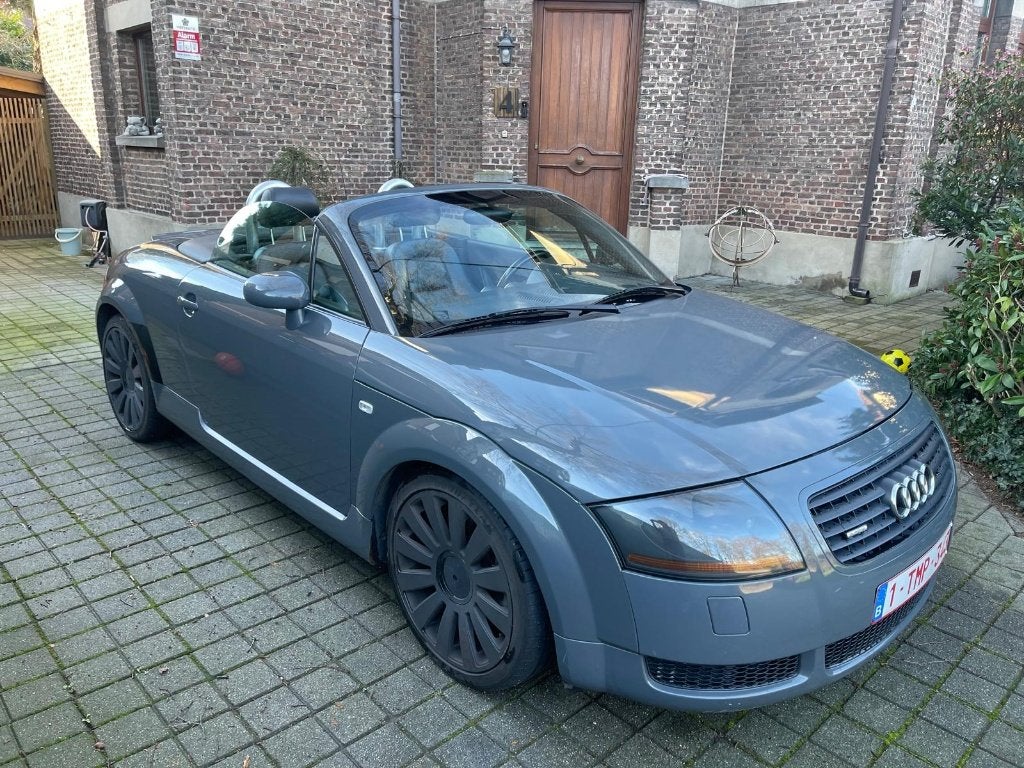 Audi TT MK1 Roadster Quattro 225 pk, Zwart, Cabriolet, Leder, Handgeschakeld