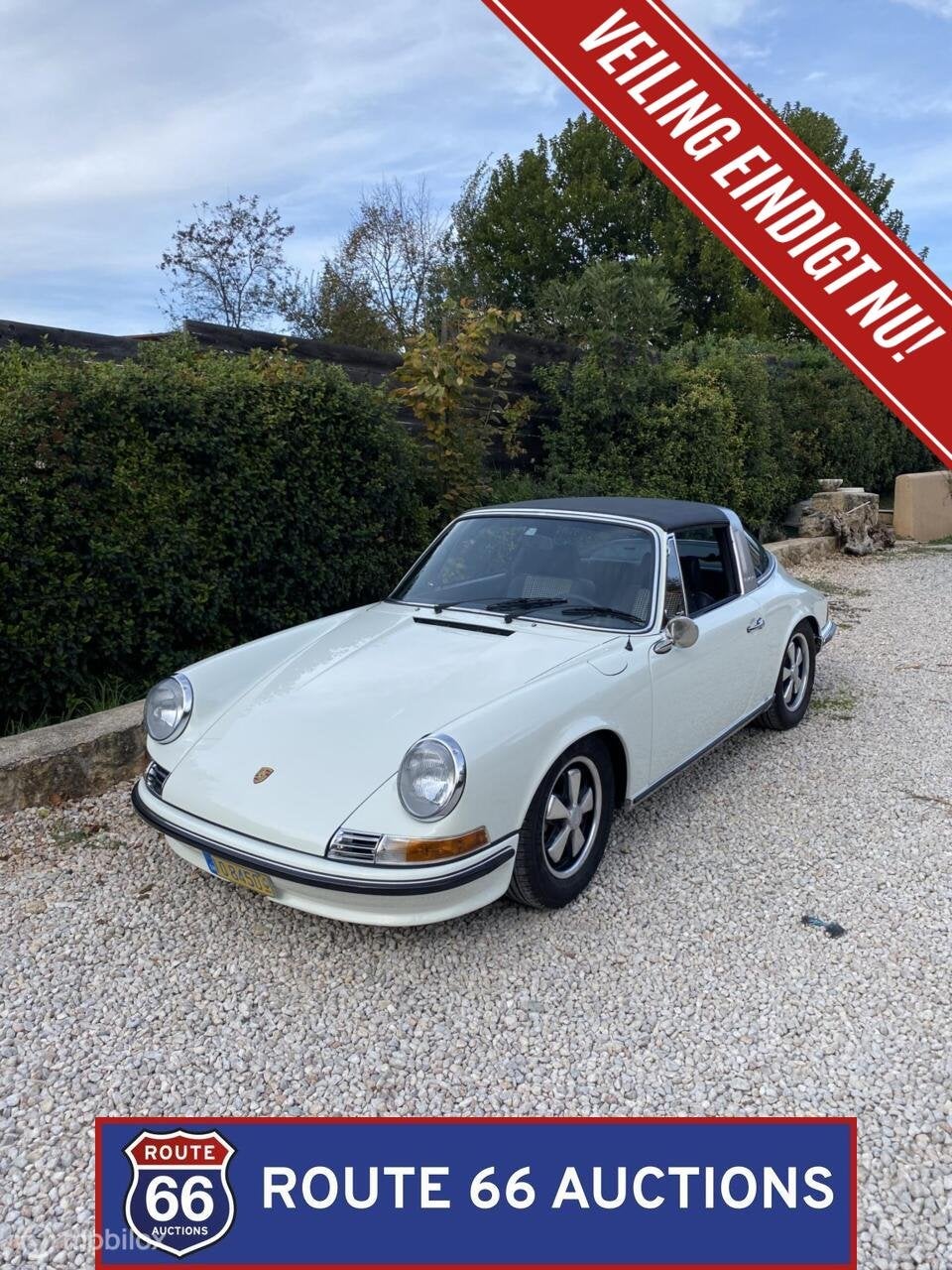 Porsche 911 T Targa | 1970 | Route 66 Auctions, Auto's, Zwart, Bedrijf, Overige carrosserie, Porsche