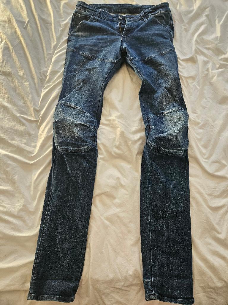 G-Star Gstar Raw Slim Fit - W32 L36 - dark blue stone washed, Verzenden, Zo goed als nieuw, Blauw, W32 (confectie 46) of kleiner