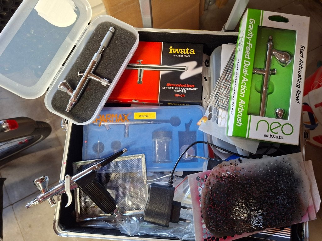 Airbrush set, Doe-het-zelf en Bouw, Ophalen, Gebruikt, Overige typen, Overige merken
