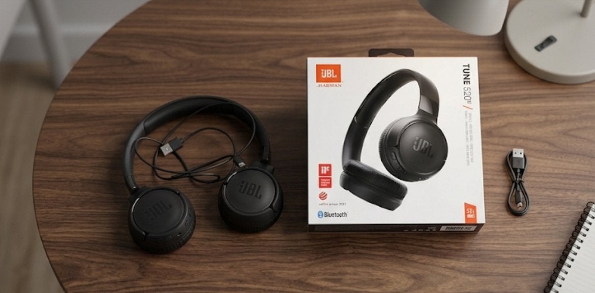JBL TUNE 520 BT, Microphone repliable, On-ear, Comme neuf, Enlèvement