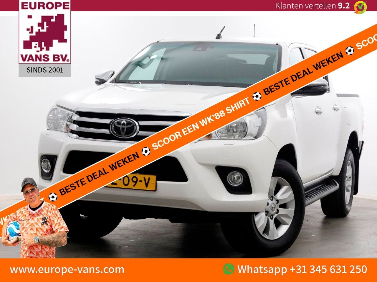 Toyota HiLux 2.4 D-4D-F 150pk E6 4WD 4x4 Double Cab Automaat, Autos, Electronic Stability Program (ESP), Achat, Entreprise, Carnet d'entretien