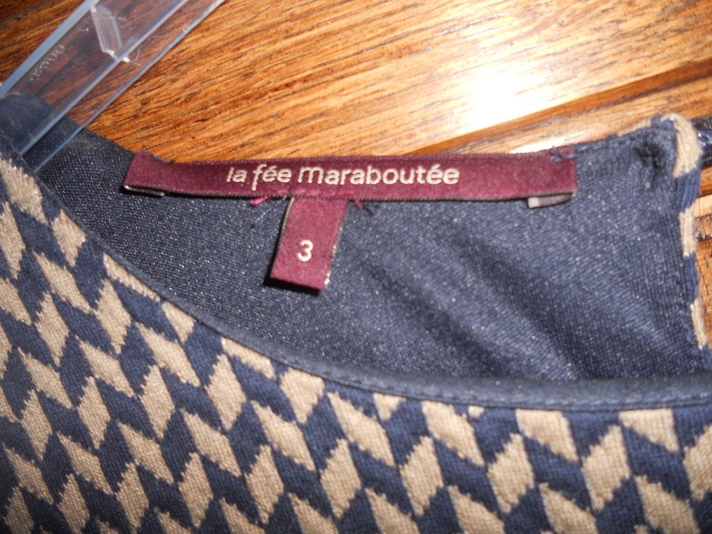 NOUVELLE ROBE LA FEE MARABOUTEE 38-40, Neuf, Taille 38/40 (M), Enlèvement ou Envoi, Brun