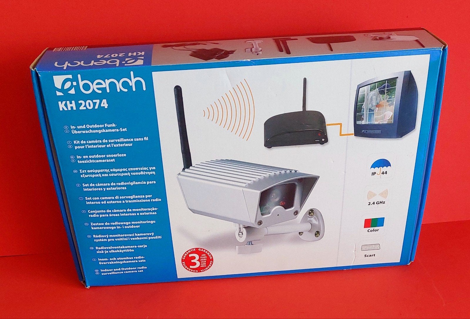 Kit caméra de surveillance sans fil Bench kh 2074, TV, Hi-fi & Vidéo, Caméras de surveillance, Enlèvement ou Envoi, Utilisé