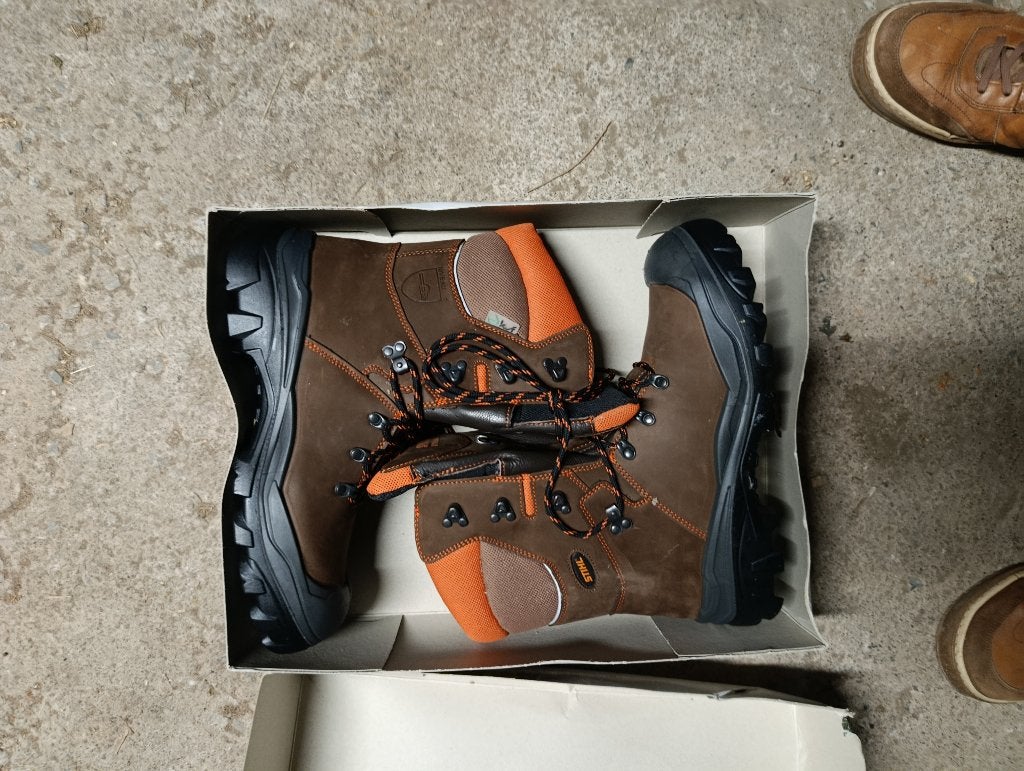 Bottines sécurité bûcheron, Enlèvement, Neuf