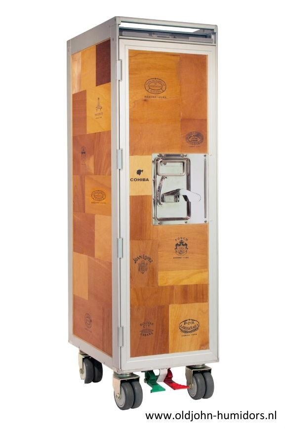 ADORINI TROLLEY KABINET HUMIDOR  CUBA – UNIEK EXEMPLAAR h205, Envoi, Neuf, Boite à tabac ou Emballage