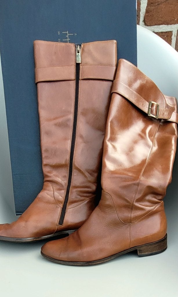 Bottes cuir "Benoite C" femmes taille 38, BENOÎTE C, Autres couleurs, Enlèvement, Porté
