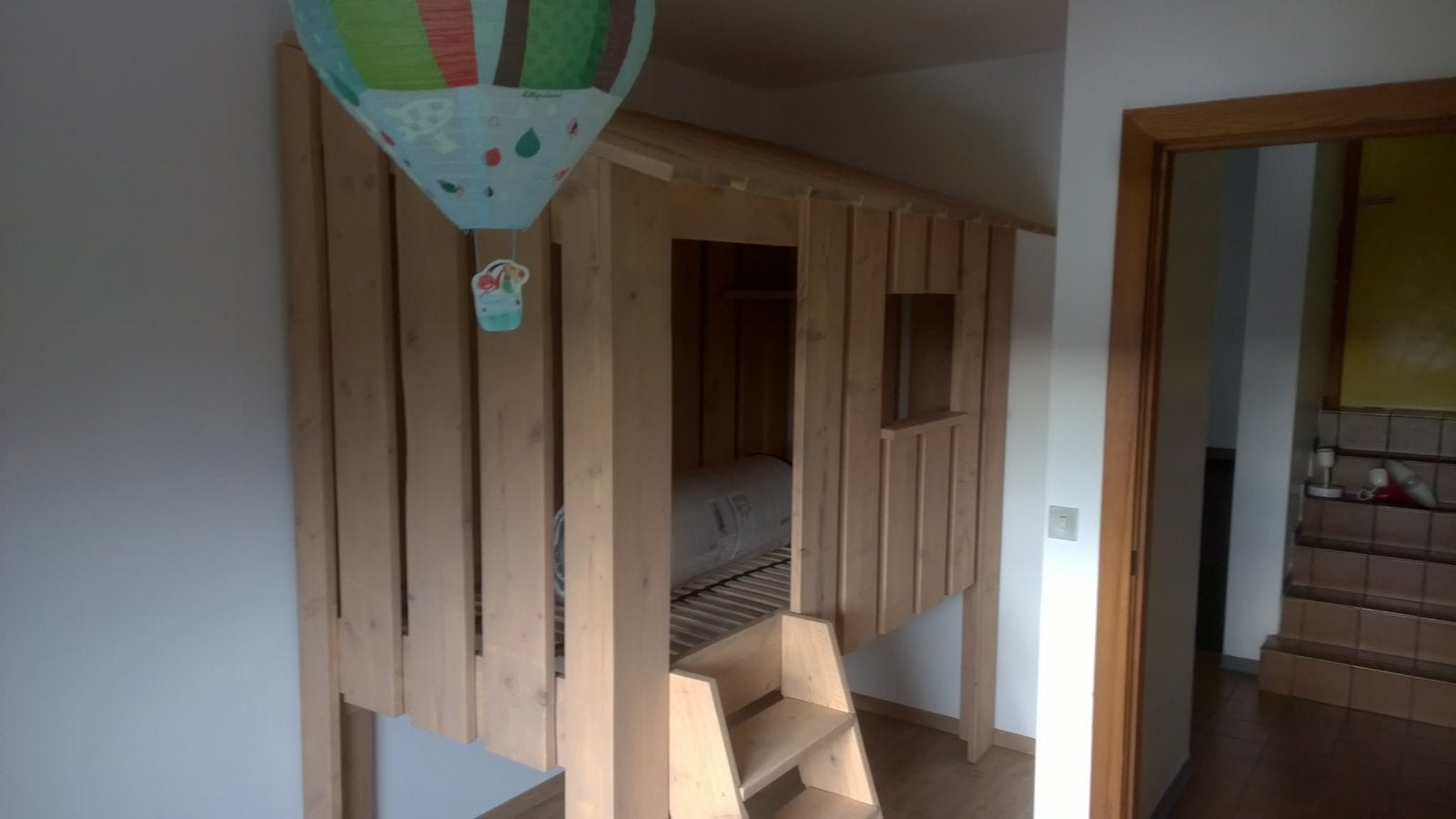 2 Steigerhouten bedden, Huis en Inrichting, Slaapkamer | Bedden, Ophalen, Gebruikt