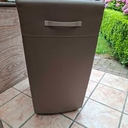 lederen stoelen met handvat en op wieltjes, Maison & Meubles, Chaises, Comme neuf, Brun, Enlèvement, Cuir