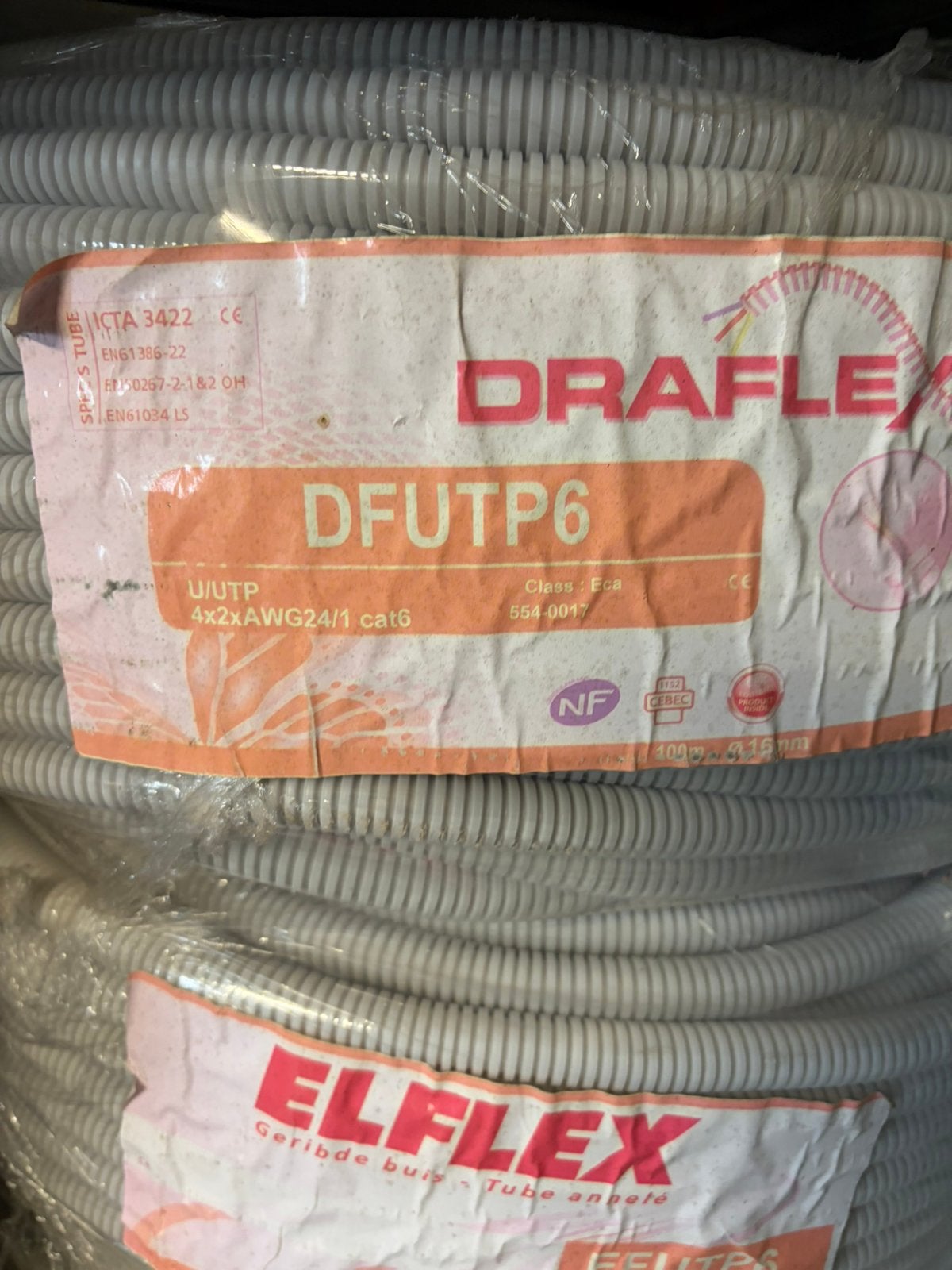 Flex UTP Cat6 100m, Ophalen, Nieuw
