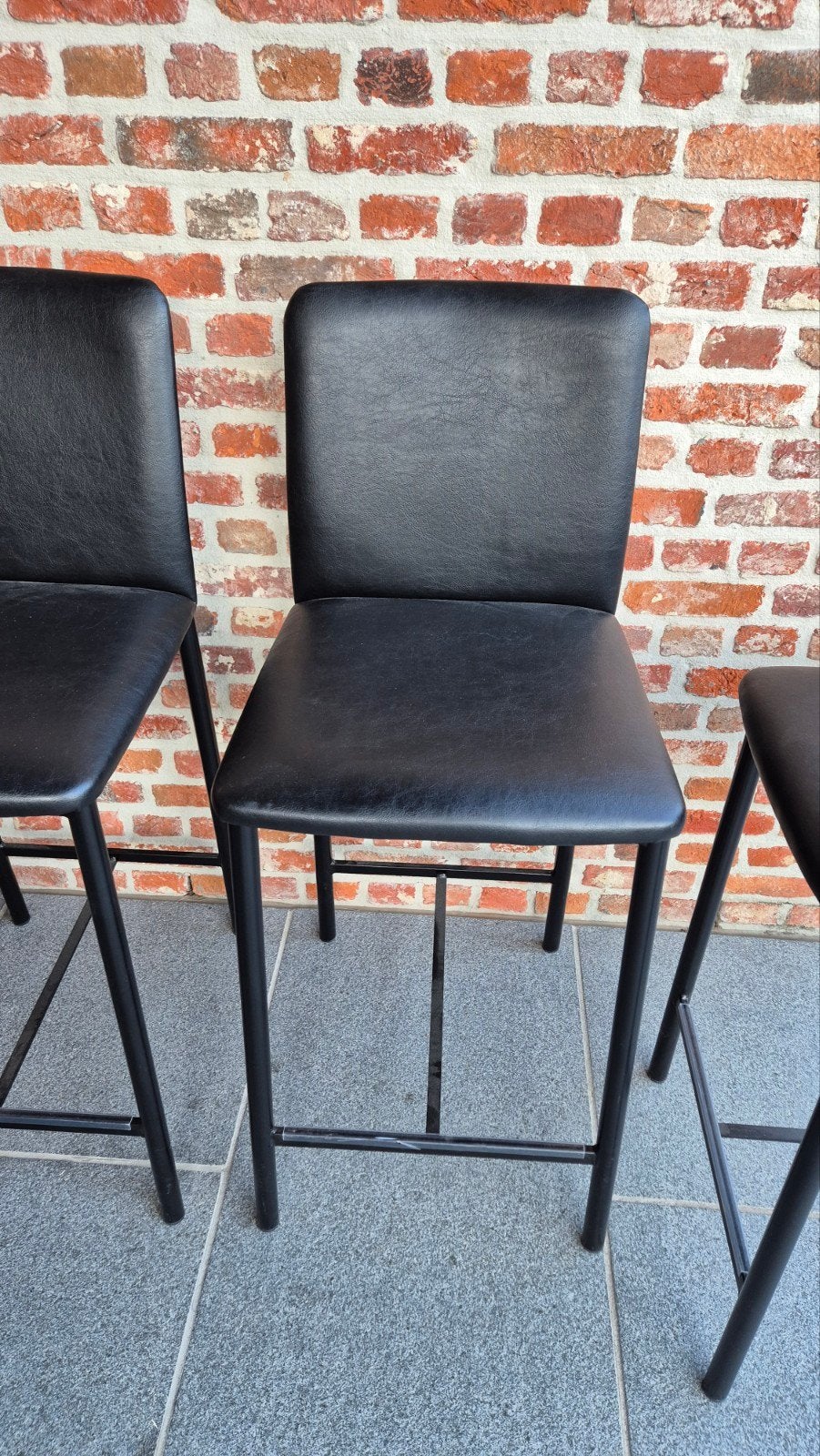 3 barkrukken, 3 tabourets, Comme neuf, Enlèvement, Cuir