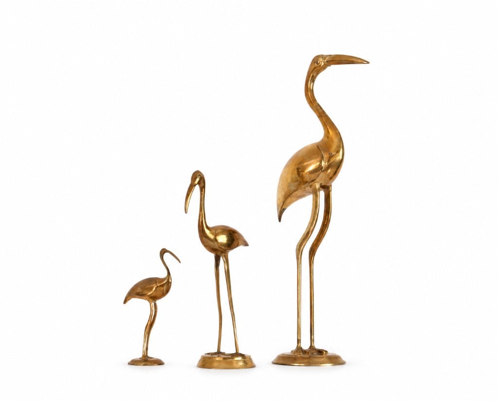 Vintage messing kraanvogels - Hollywood Regency, Ophalen of Verzenden, Koper