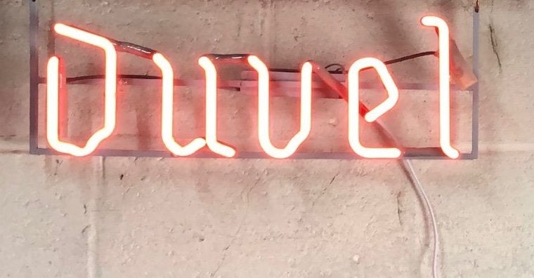 Neon, duvel, reclame, lichtreclame, Ophalen, Gebruikt