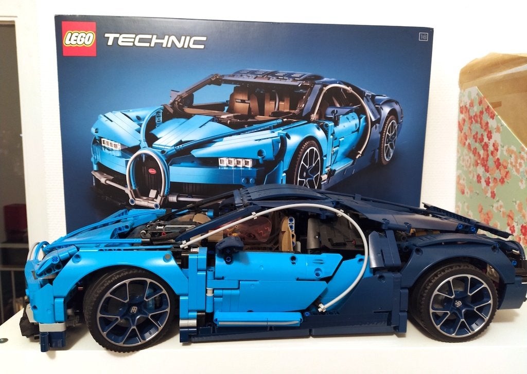 LEGO Technic 42083 - Bugatti Chiron, Lego, Ophalen of Verzenden, Zo goed als nieuw, Complete set