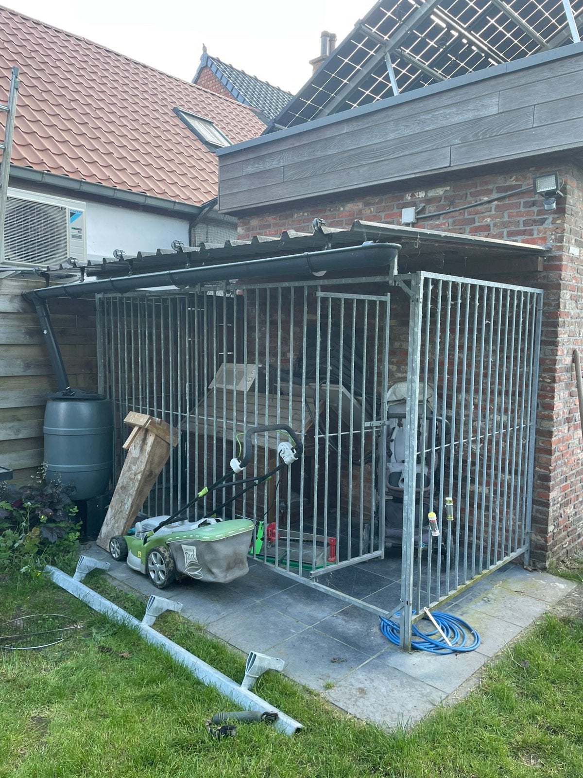 Hondenkennel - buitenhok - enkel panelen, Animaux & Accessoires, Maisons pour chiens, Enlèvement, Utilisé, Chenil chien