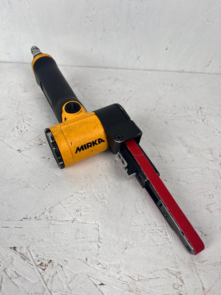 Mirka pneumatische Bandschuurmachine - Breedte 10mm, Bricolage & Construction, Moins de 600 watts, Enlèvement ou Envoi, ., Utilisé