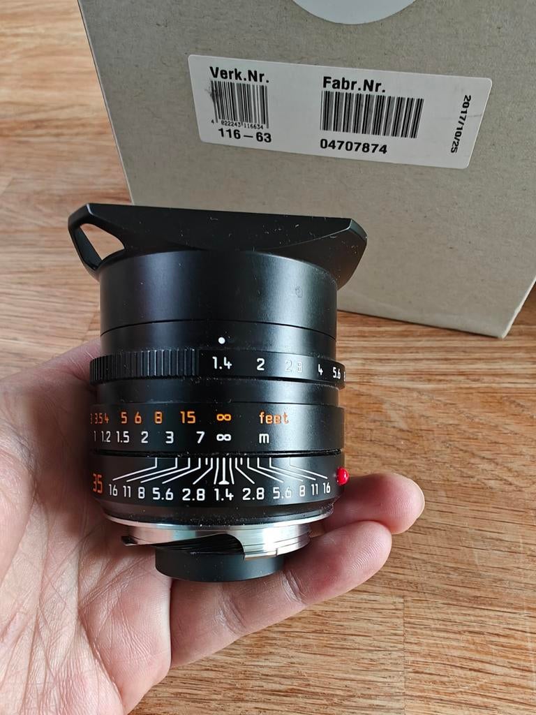 Leica 35mm summilux asph M lens, Ophalen