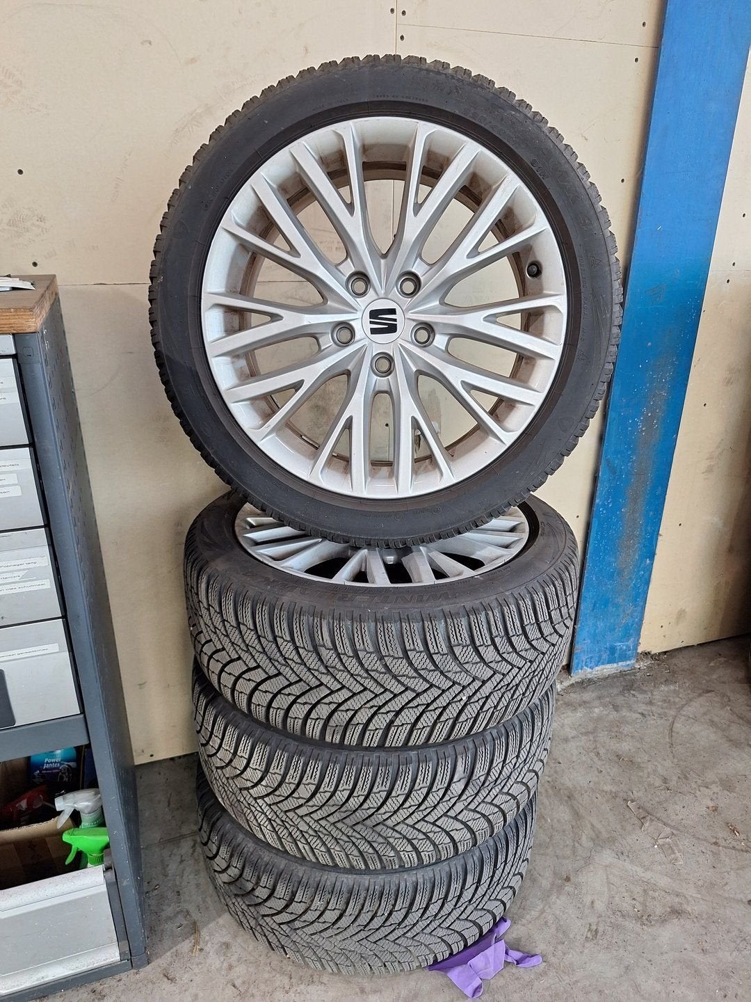 Seat Leon Winterset 17 Inch Origineel, Pneus et Jantes, Pneus hiver, -, Véhicule de tourisme