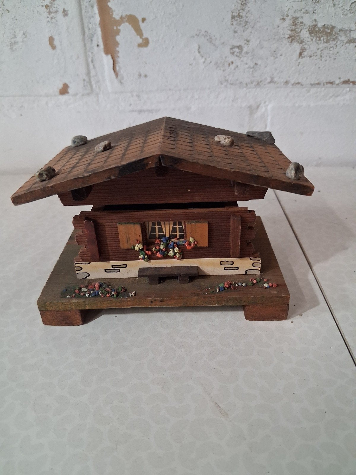 muziekdoos hout chalet " love story", Enlèvement ou Envoi