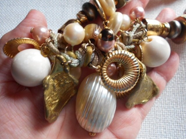 parelmoer, hoorn en andere bedels, Met hanger, Kunststof, Overige kleuren, Nieuw
