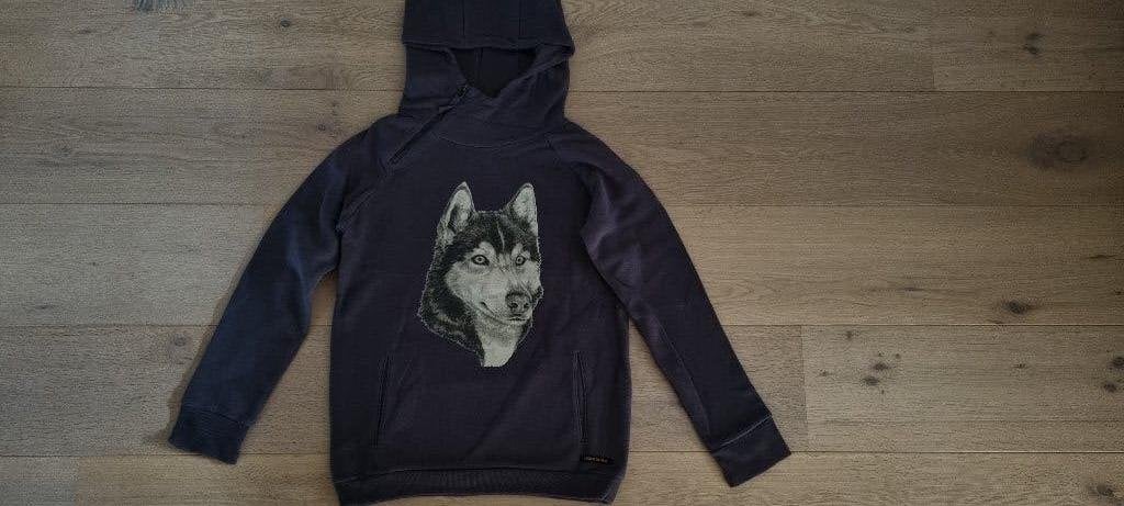 Hoodie *Finger in the nose* Husky, Jongen of Meisje, Trui of Vest, Ophalen of Verzenden, Zo goed als nieuw
