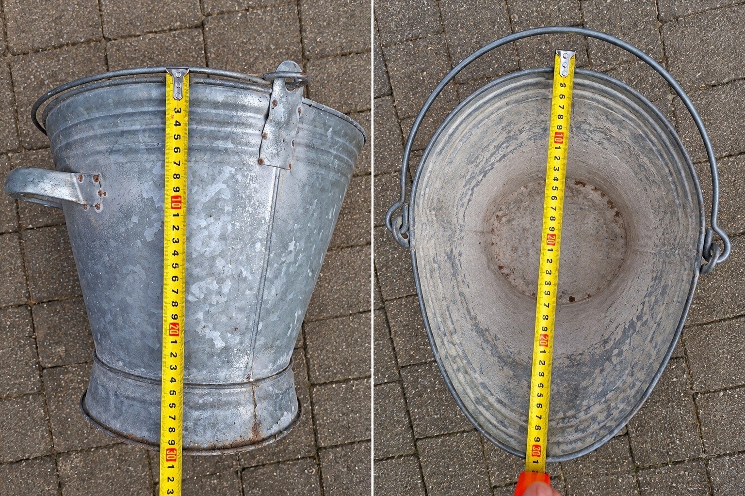 zinken ketel, Ophalen