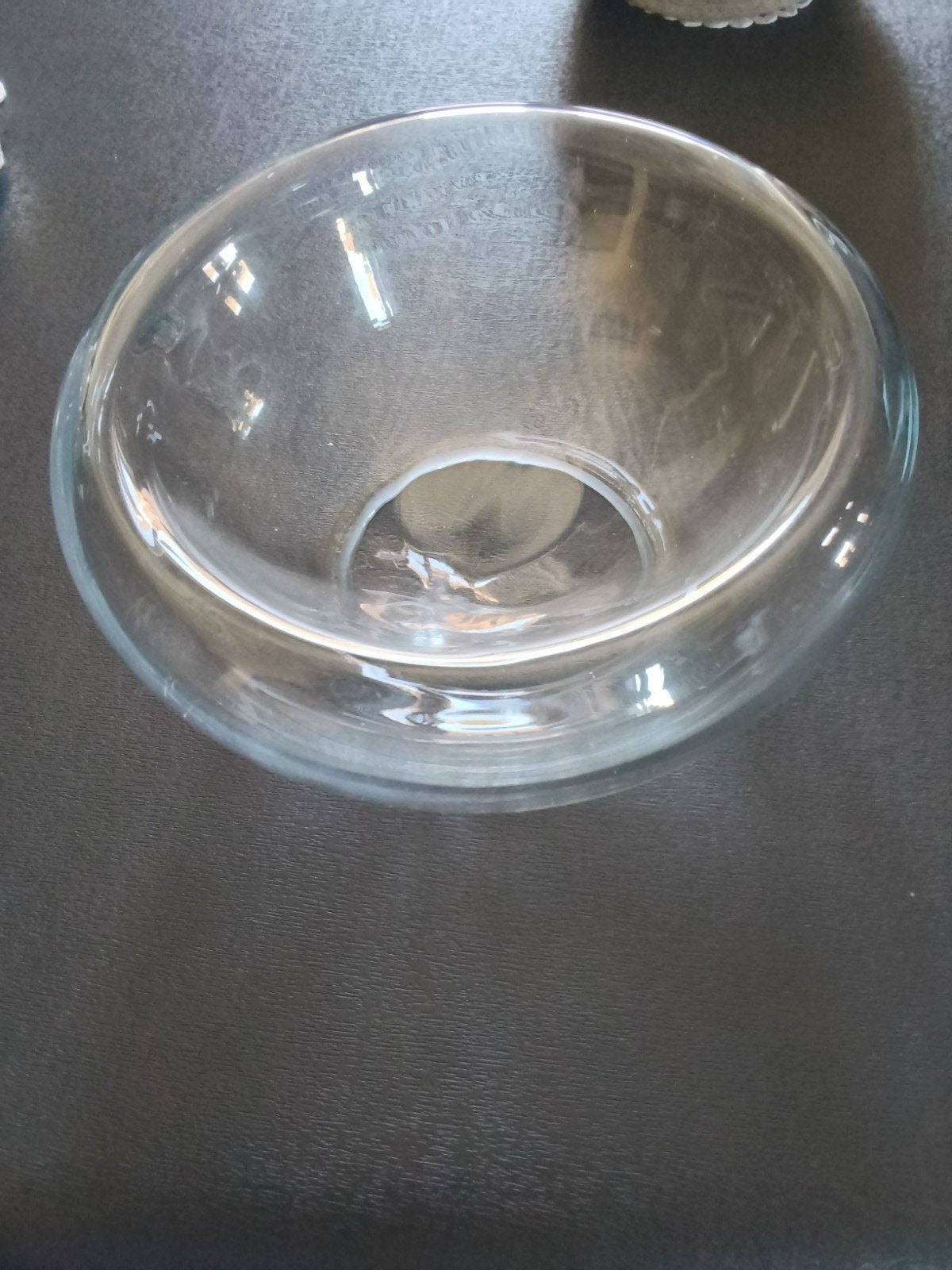 vase vintage en  verre  double  paroi coupe réversible, Enlèvement, Verre