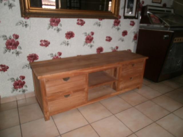 Brede teak kast met 4 grote lades in nieuwe staat! 1,6 m B, Huis en Inrichting, Ophalen, 150 tot 200 cm, Teakhout, Nieuw