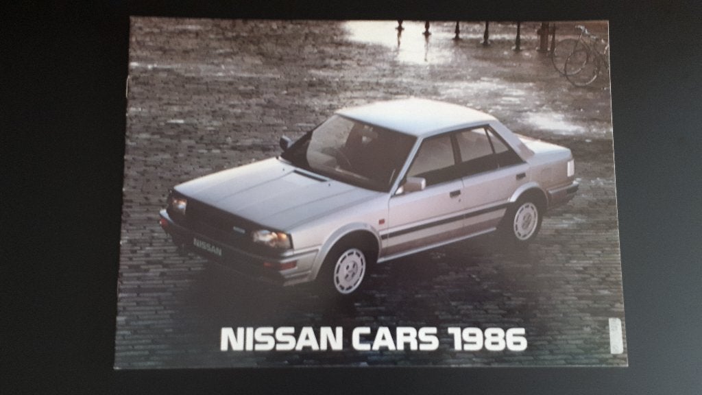 NISSAN   CARS  1986, Livres, Autos | Brochures & Magazines, Enlèvement ou Envoi, Neuf, Nissan