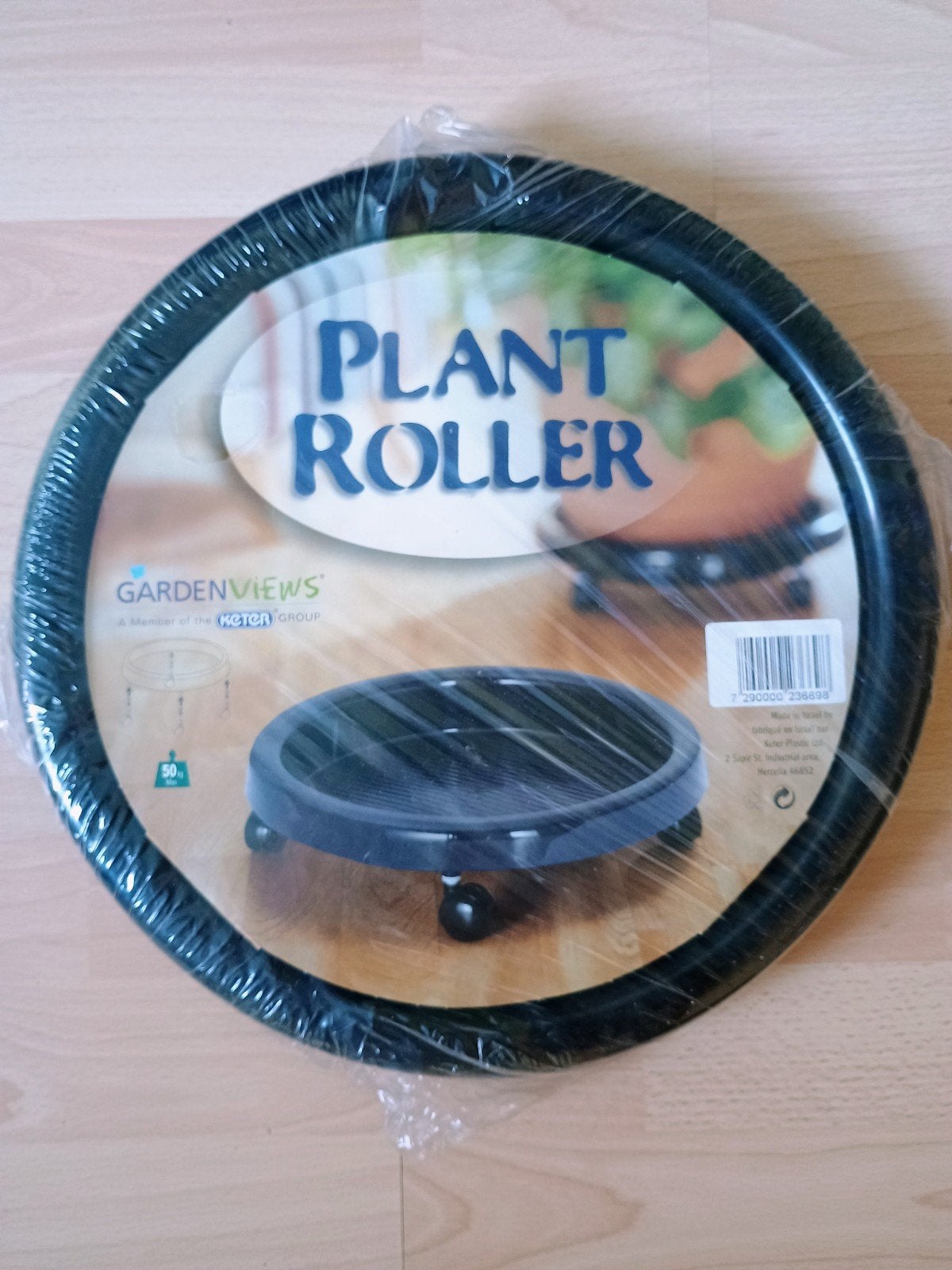 2 GRANDS SOUS-VERRES SUR ROULETTES, Neuf, Noir, Enlèvement ou Envoi, Soucoupe pour plante