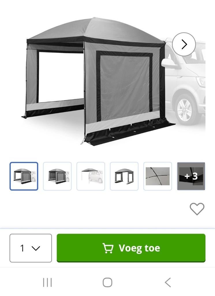 Luifel voor een buscamper, Caravanes & Camping, Auvents, Enlèvement, Utilisé, PVC, Autres marques