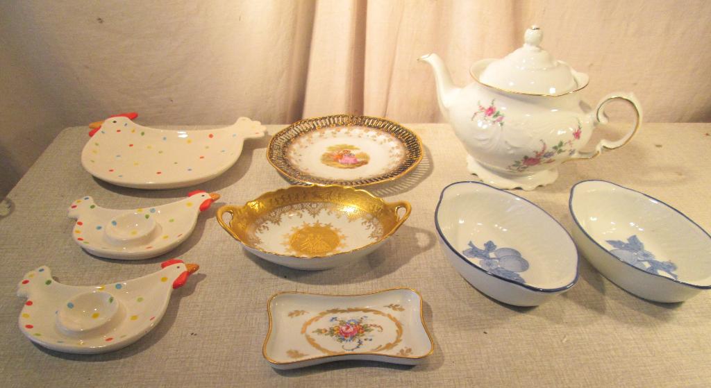 Beau lot de toutes sortes d'objets anciens en porcelaine, Antiquités & Art, Enlèvement ou Envoi