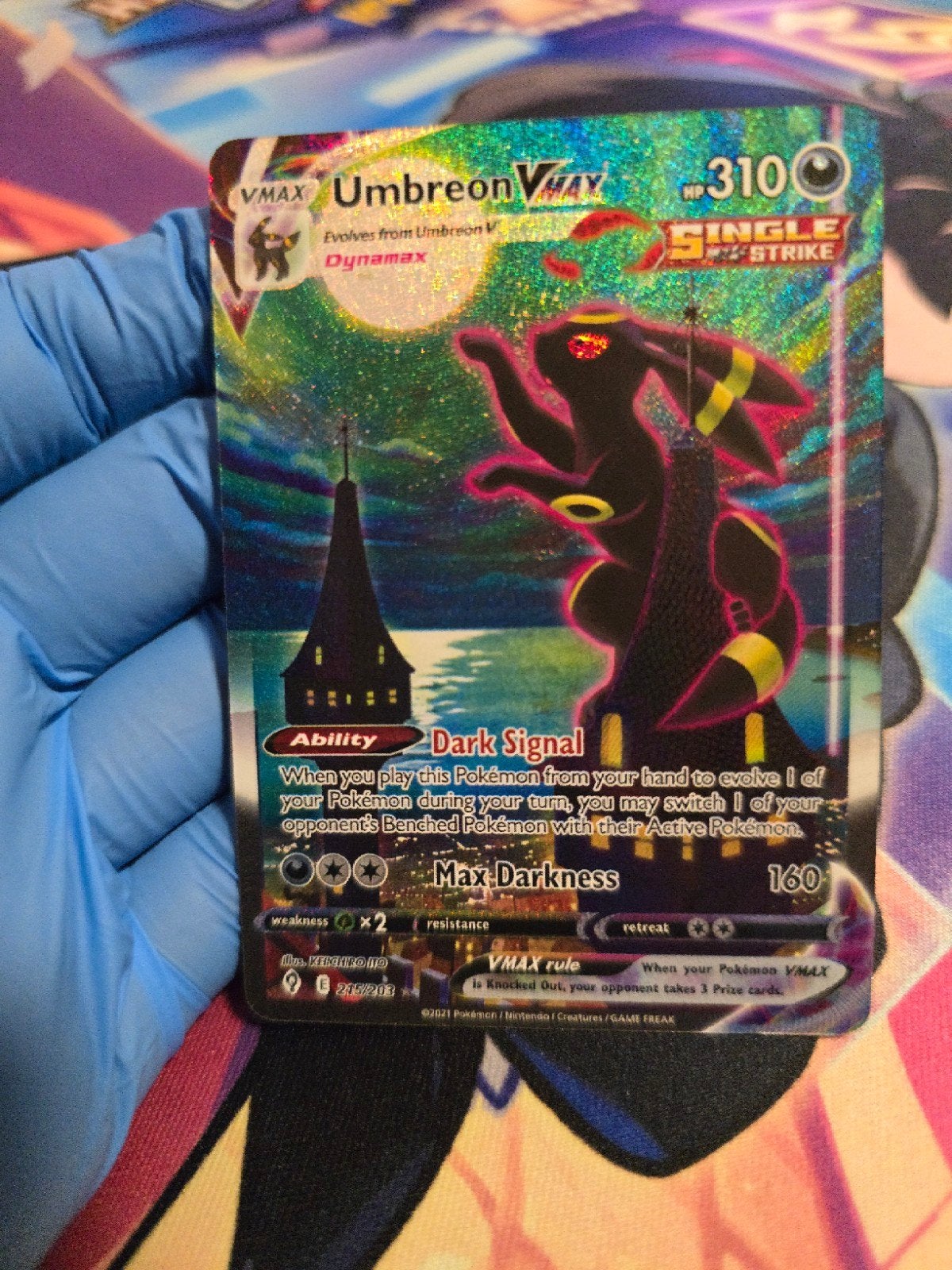 Umbreon VMAX Alternate Art Secret Rare (#215/203), Enlèvement