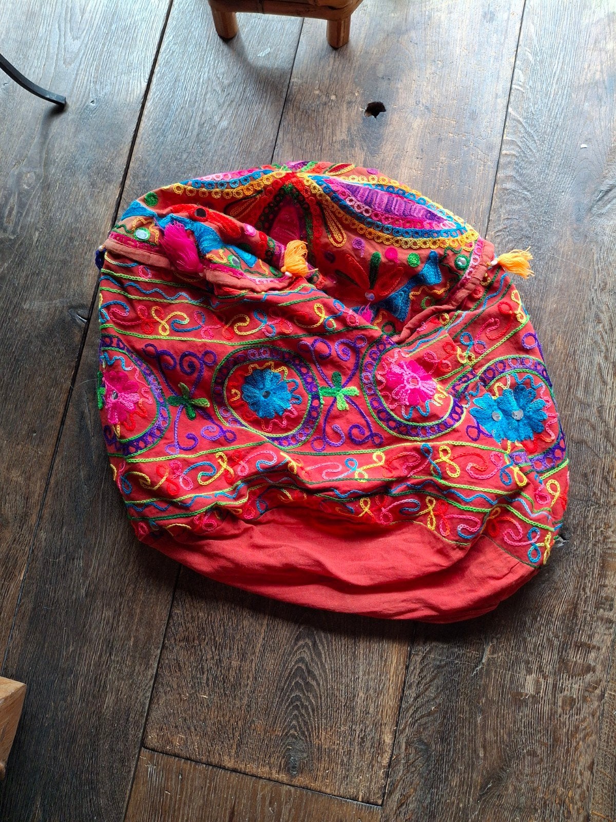 pouf rond, Ophalen of Verzenden, Rood