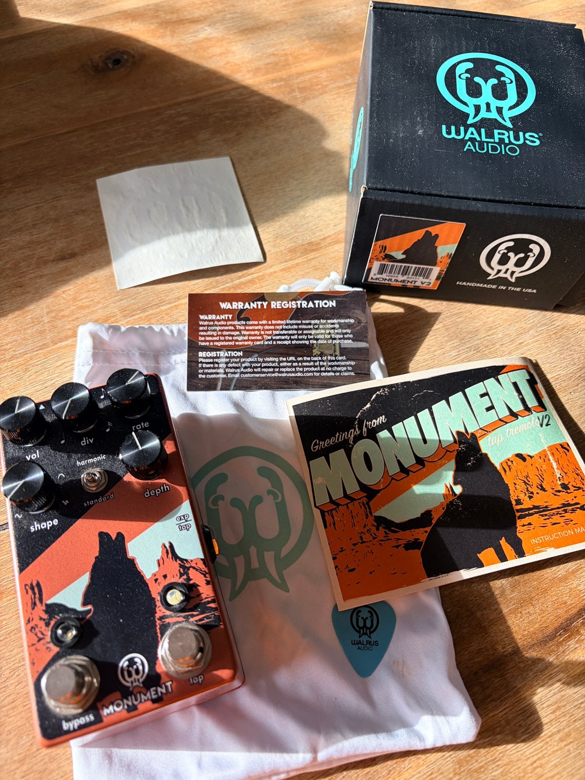 Walrus Audio - Monument V2 tremolo fender vox biss, Muziek en Instrumenten, Ophalen of Verzenden, Zo goed als nieuw