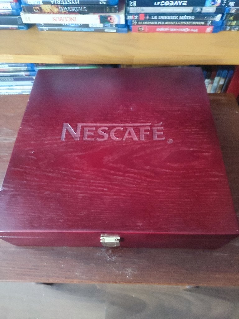 NESCAFE - Malette en bois, Enlèvement ou Envoi, Utilisé, Brun, Bois