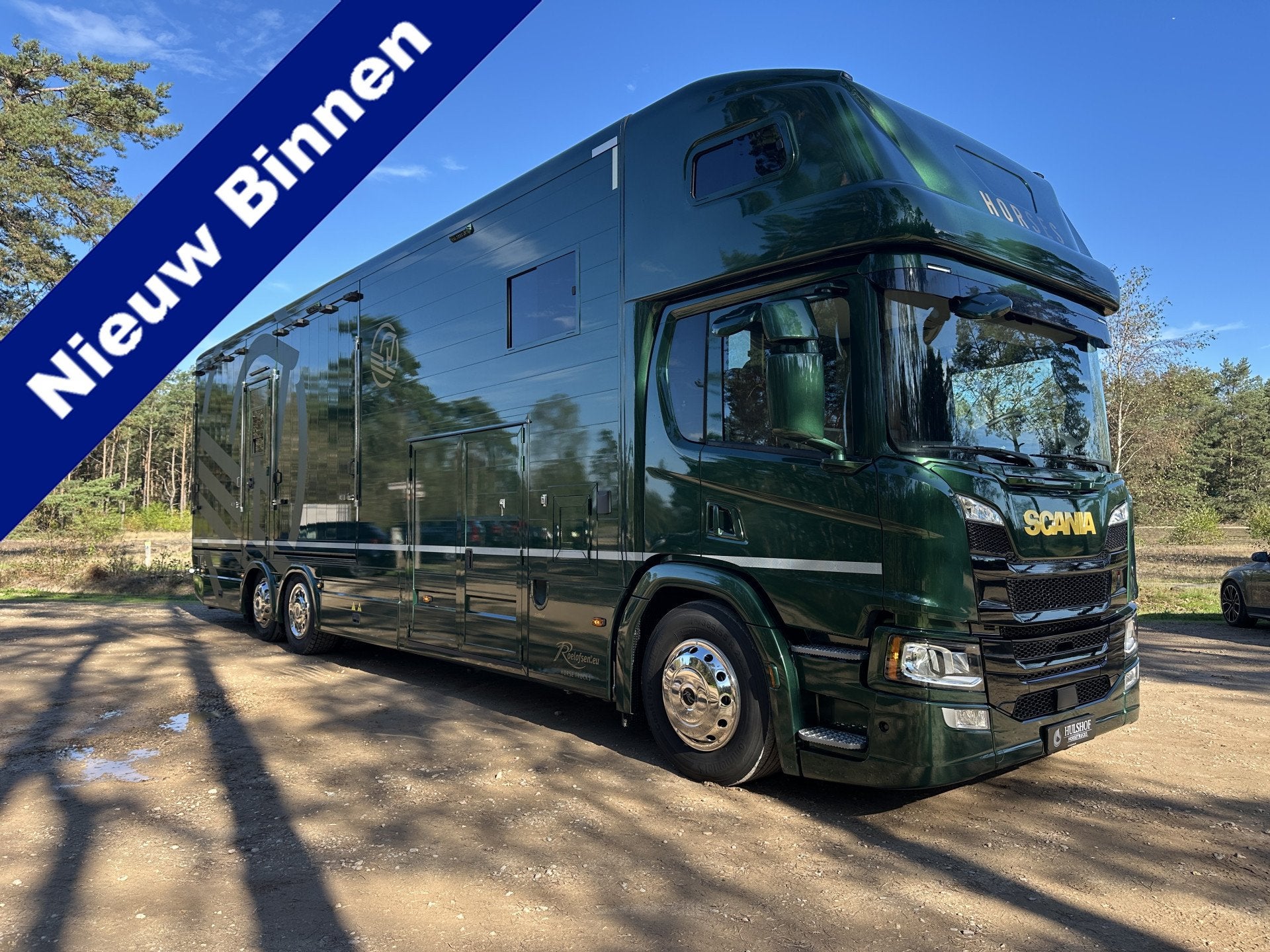 Scania P410 27T ROELOFSEN RR5 6-paards paardenvrachtwagen Sl, Cuir, Achat, Euro 6, Scania