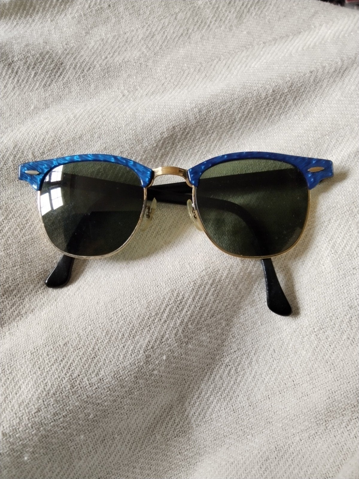 Prachtige vintage Ray-Ban Wayfarer Clubmaster bril, Ophalen of Verzenden, Bril, Ray-Ban