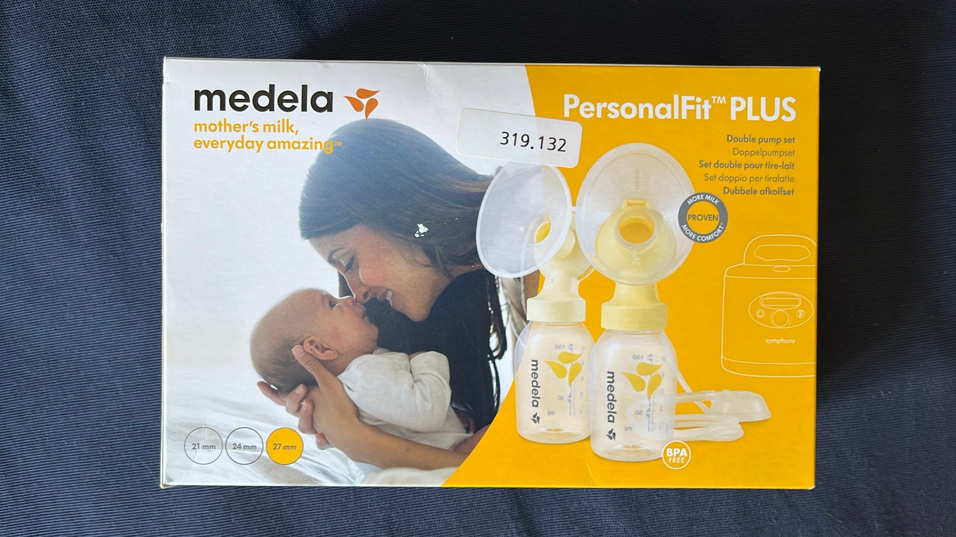 Set double pour tire-lait medela personalFit plus, Enlèvement, Comme neuf, Tire-lait, Medela