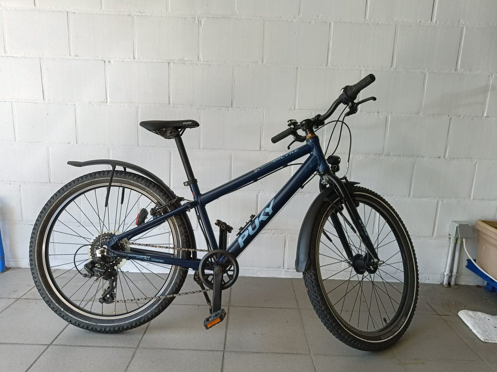 Puky Cyke 24 inch blauw, Ophalen, Velgrem, Versnellingen, Gebruikt