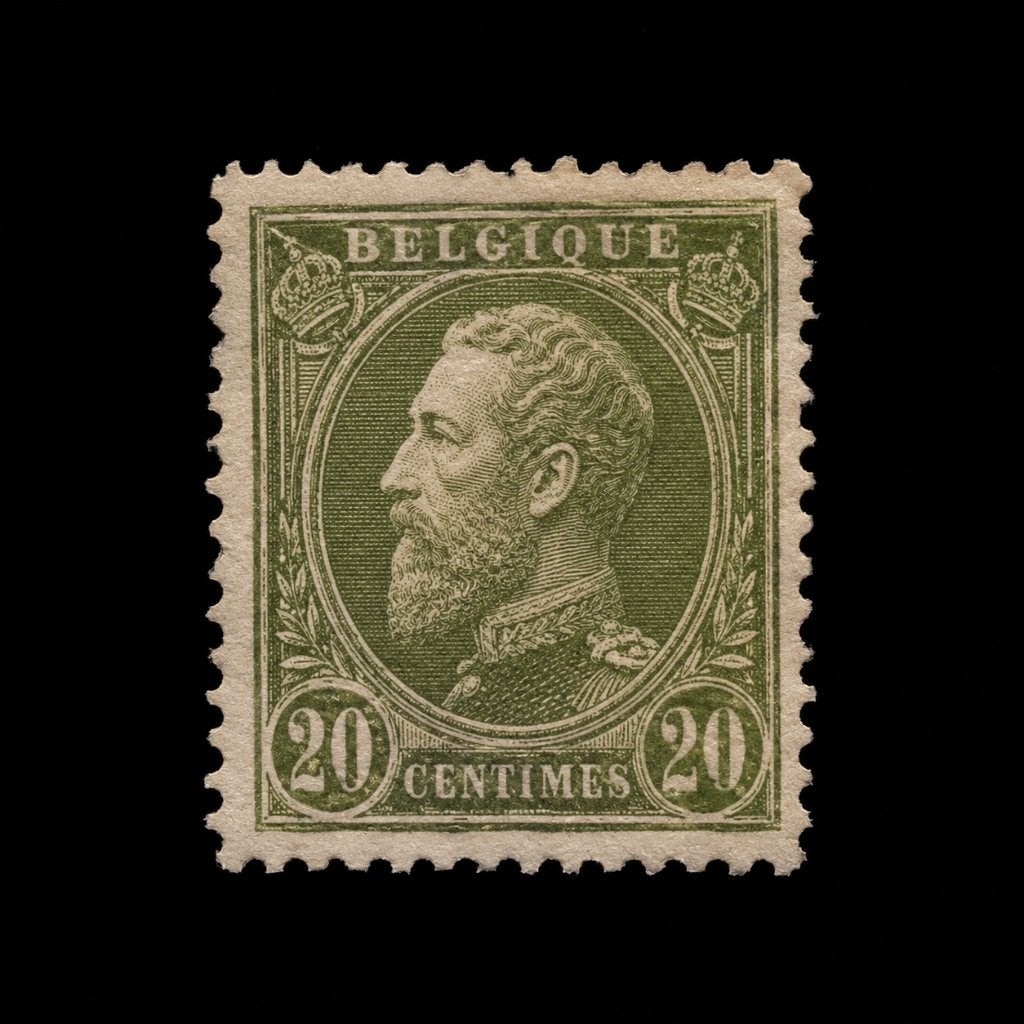 Postzegel Leopold II, Postzegels en Munten, Koninklijk huis, Ophalen of Verzenden, Zonder stempel, Postfris