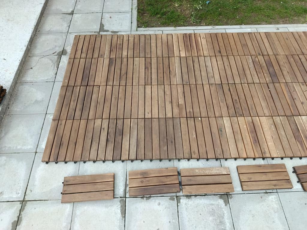 Terras tegels, Ophalen, Gebruikt, Hout