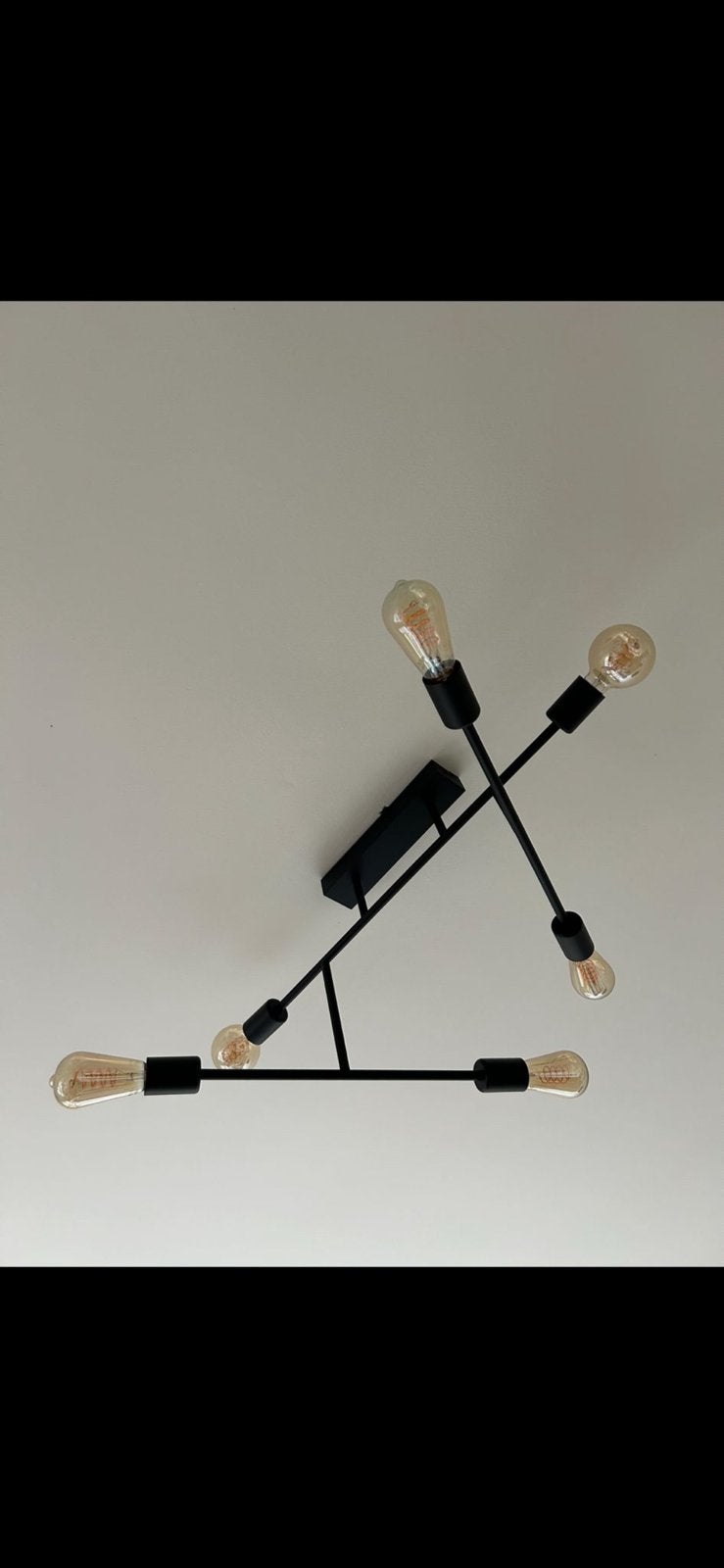 Lamp GERO verstelbaar, Maison & Meubles, Lampes | Plafonniers, Autres culots, Enlèvement ou Envoi, Industriel, Noir