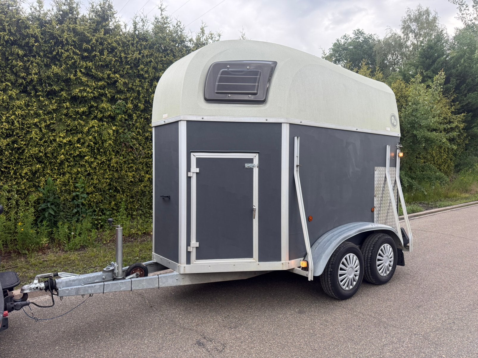 Paardentrailer 2-paards met zadelkamer, Dieren en Toebehoren, Paarden en Pony's | Trailers en Aanhangwagens, Ophalen, Zo goed als nieuw